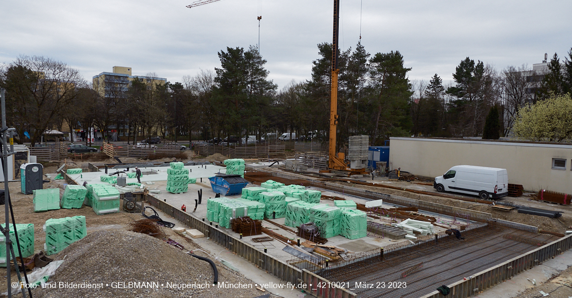 23.03.2023 - Baustelle am Haus für Kinder in Neuperlach